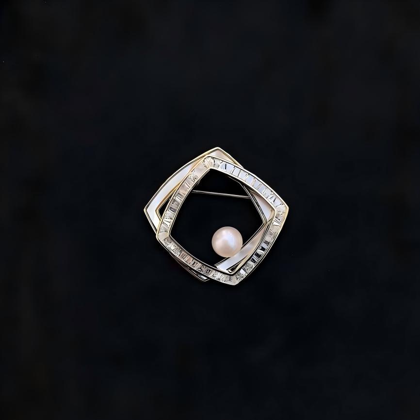 「 Stacked Squares 」Brooch