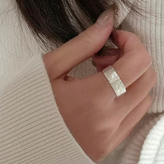 S925 Sterling Silver Mini Pearl Accent Open Ring