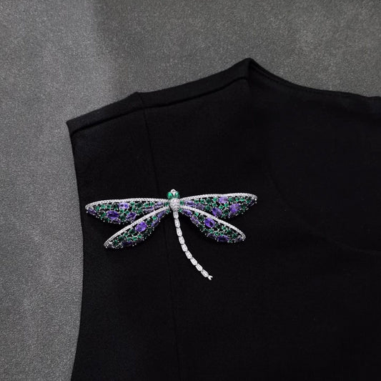 「 Purple Dragonfly 」Brooch
