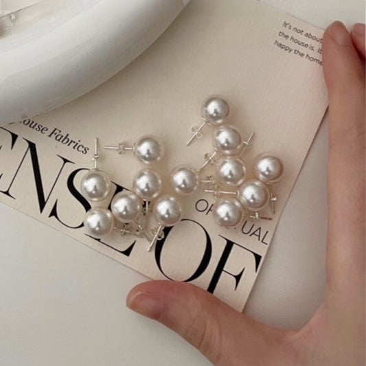 SMALL BULB PEARL EARRINGS
