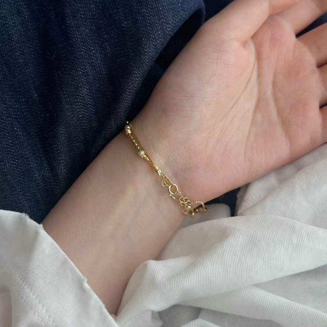 DOUBLE-LAYER WILD KESHI PEARL BRACELET
