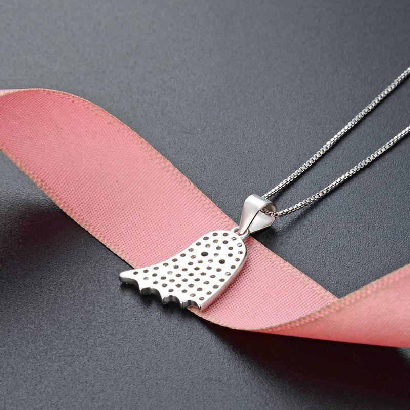 Ghost Pendant Necklace in S925 Sterling Silver