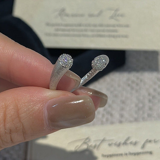 VINTAGE BRUSHED OPEN RING