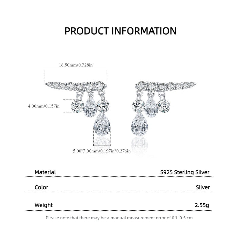PAVE TEARDROP EARRINGS