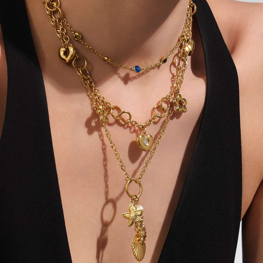 HEART & BLOOM PENDANT NECKLACE