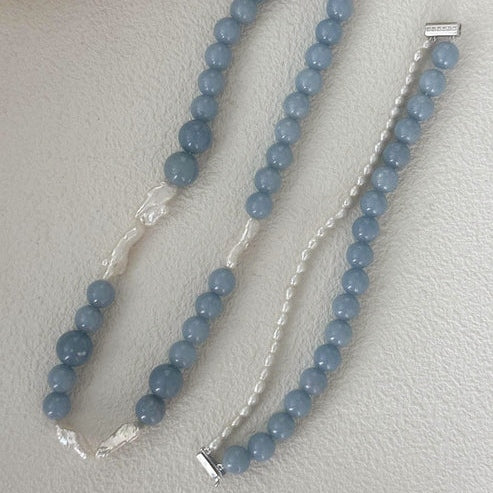AZURE CONTRAST DOUBLE-STRAND BRACELET