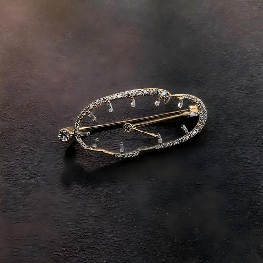 「 Distorted Clock 」Brooch