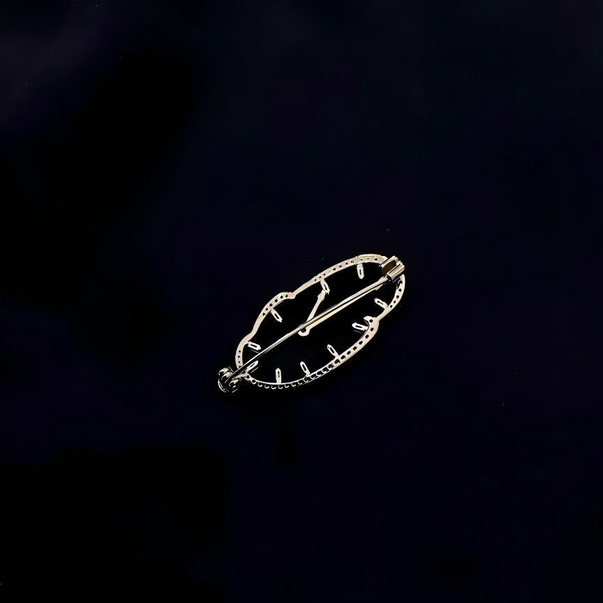 「 Distorted Clock 」Brooch