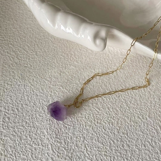 Natural Amethyst Necklace
