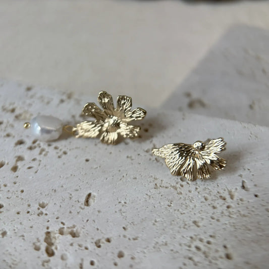 Asymmetric Pearl Earrings