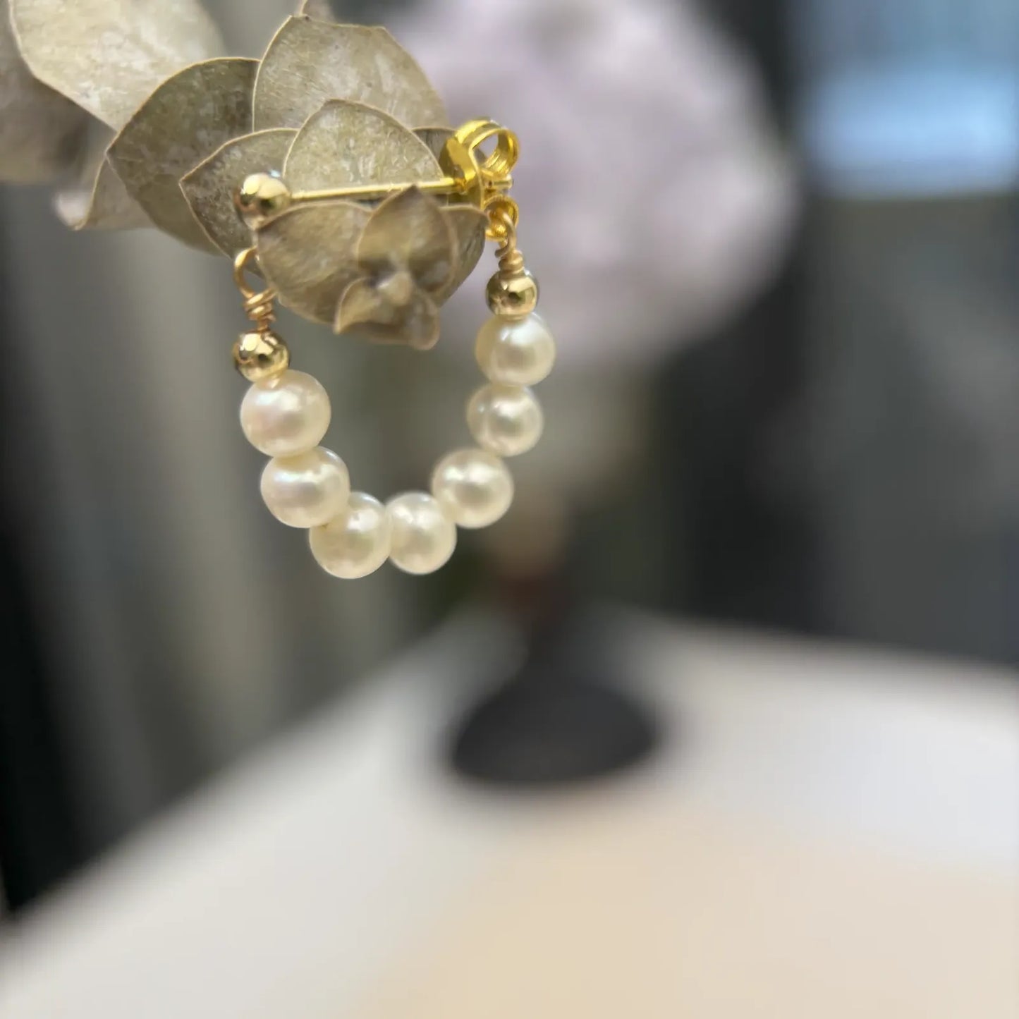 Freshwater Pearl Beaded Earrings