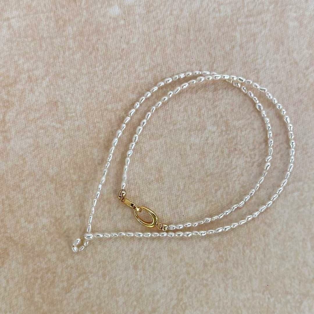 EIGHT-SHAPED GRADUATED PEARL NECKLACE