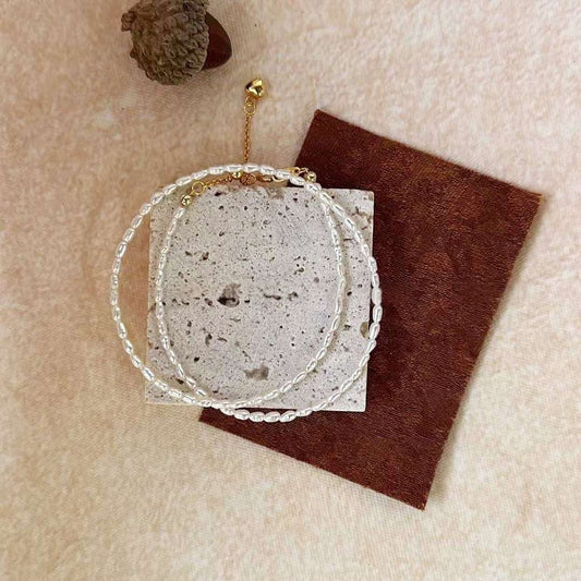 GRADUATED PEARL DOUBLE LAYER BRACELET