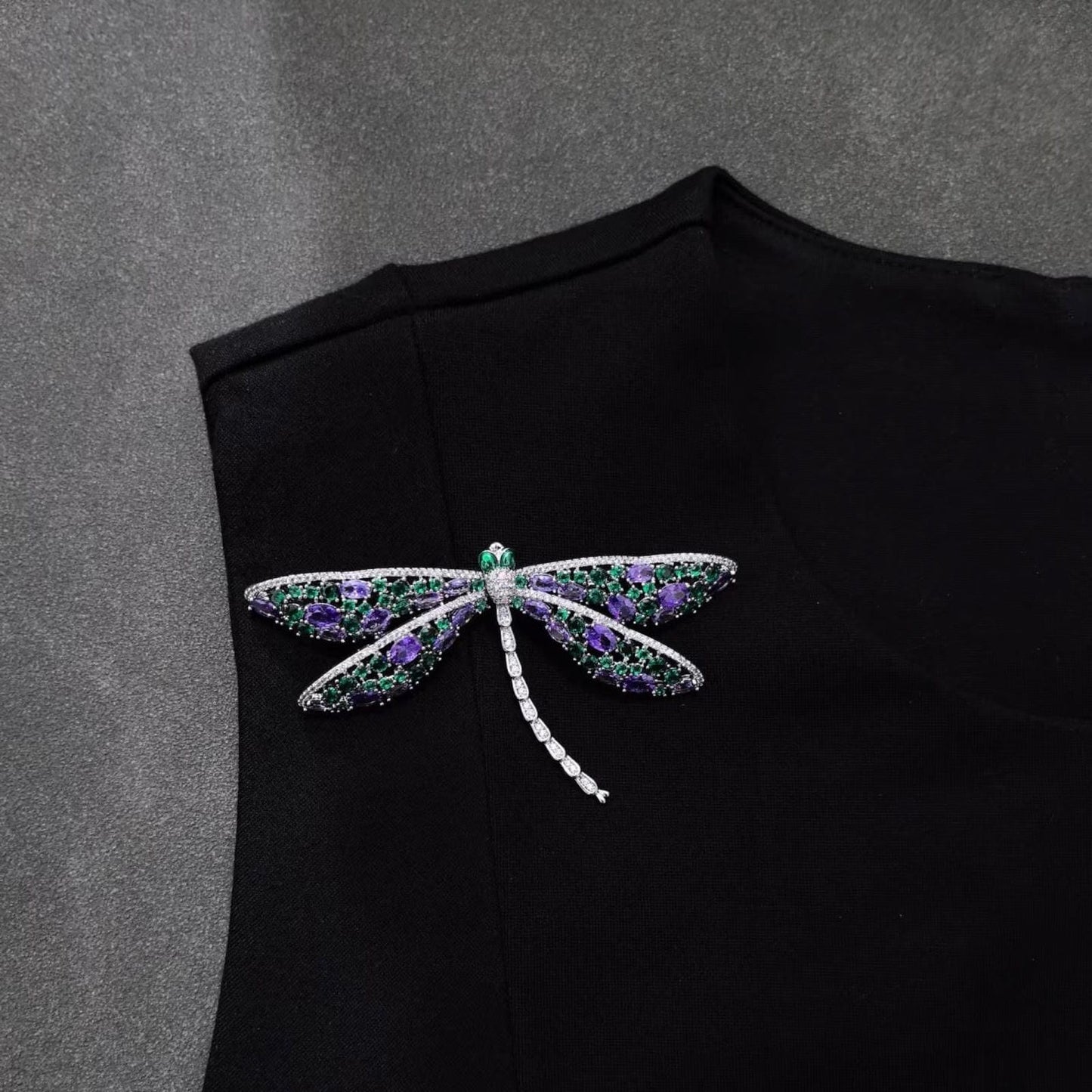 「 Purple Dragonfly 」Brooch
