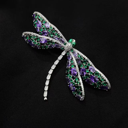 「 Purple Dragonfly 」Brooch