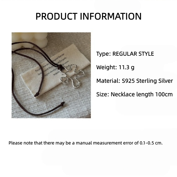 HOLLOWED-OUT FLORAL PENDANT NECKLACE