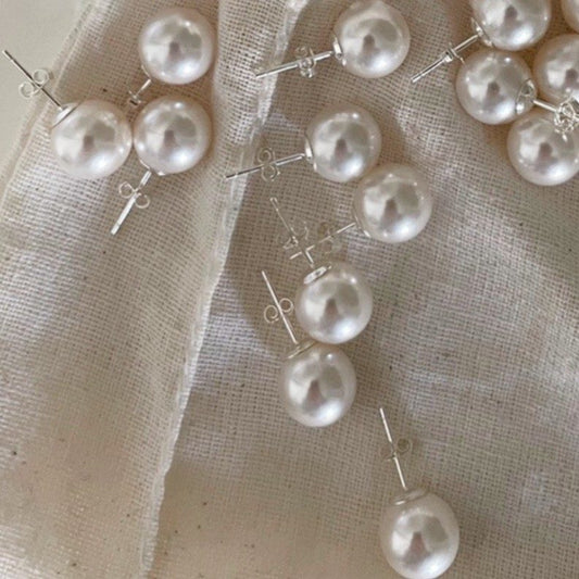 SMALL BULB PEARL EARRINGS