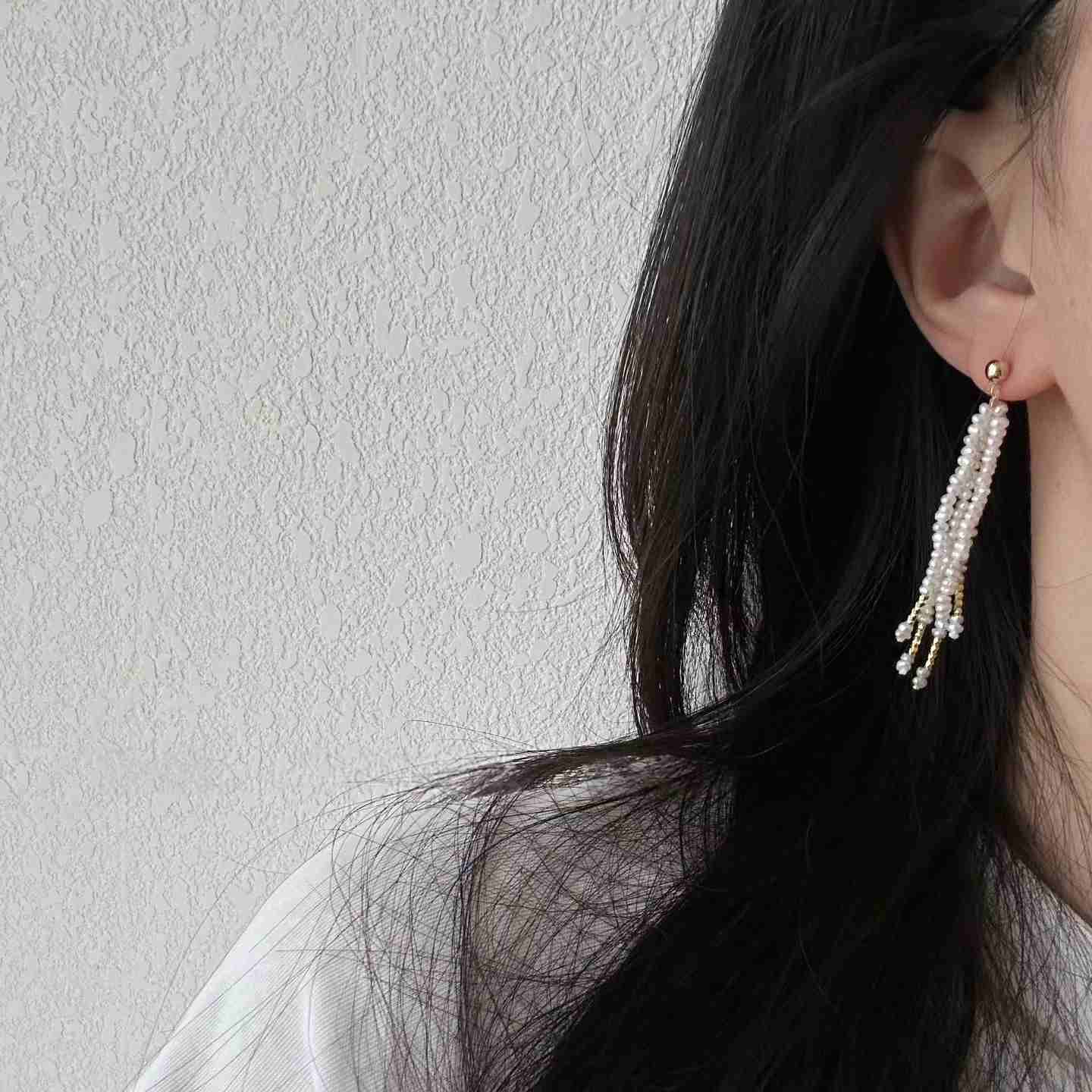 PEARL TASSEL EARRINGS