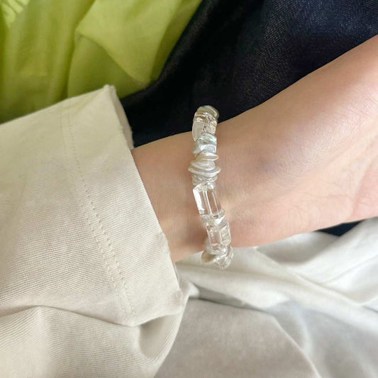 BAROQUE PEARL & PRISM CRYSTAL BRACELET