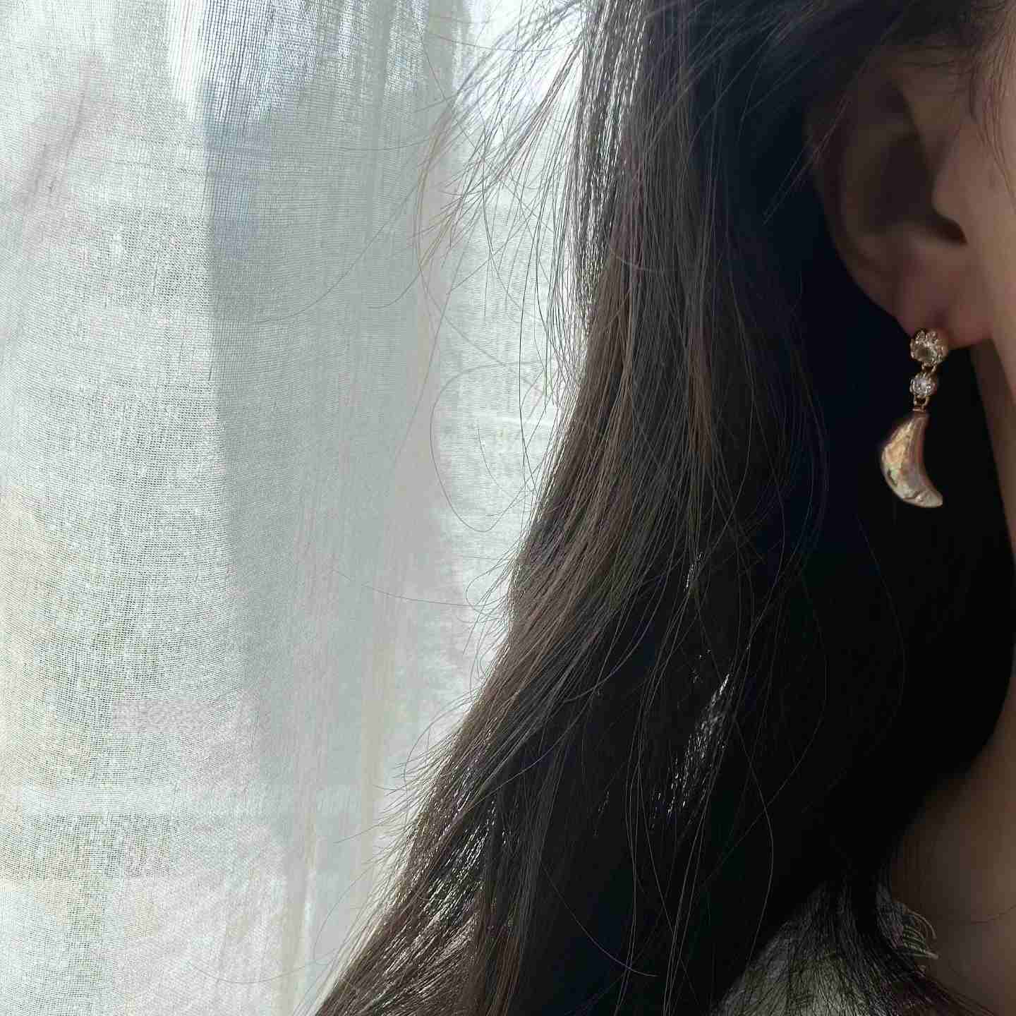 「 STARLIT MOON 」EARRINGS