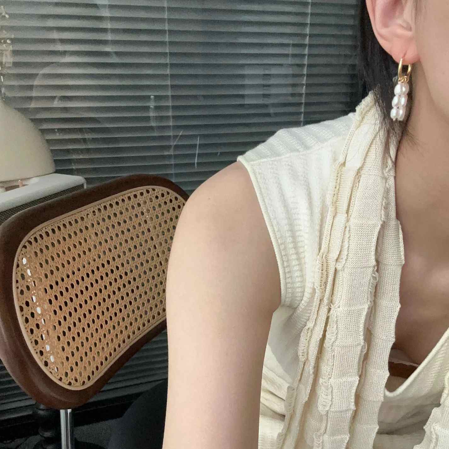 PEARL CASCADE HOOP EARRINGS