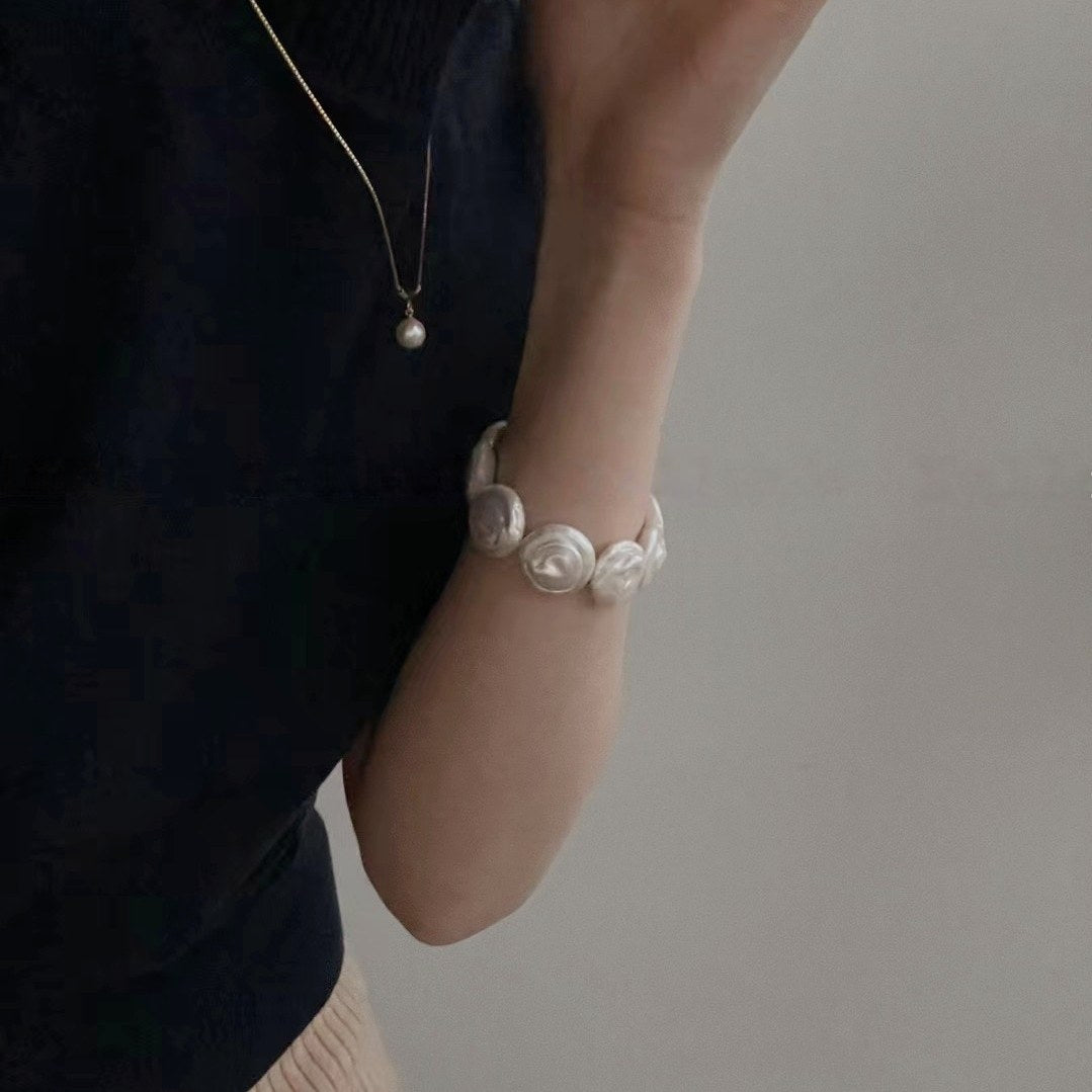 HALO BAROQUE PEARL BRACELET