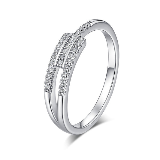 THREE-LINE INTERLOCK RING