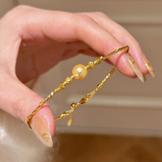 SINGLE GOLDEN PEARL BRACELET