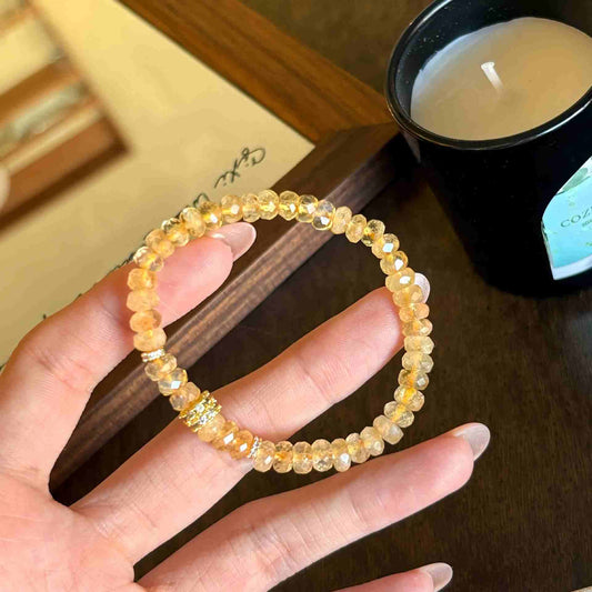 FACETED NATURAL CITRINE BRACELET