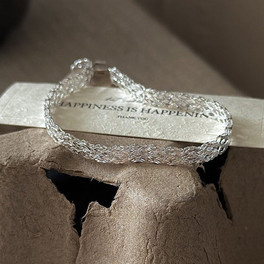 WOVEN GEOMETRIC DIAMOND BRACELET