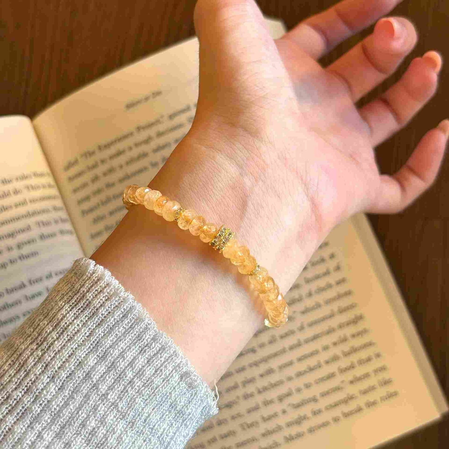 FACETED NATURAL CITRINE BRACELET