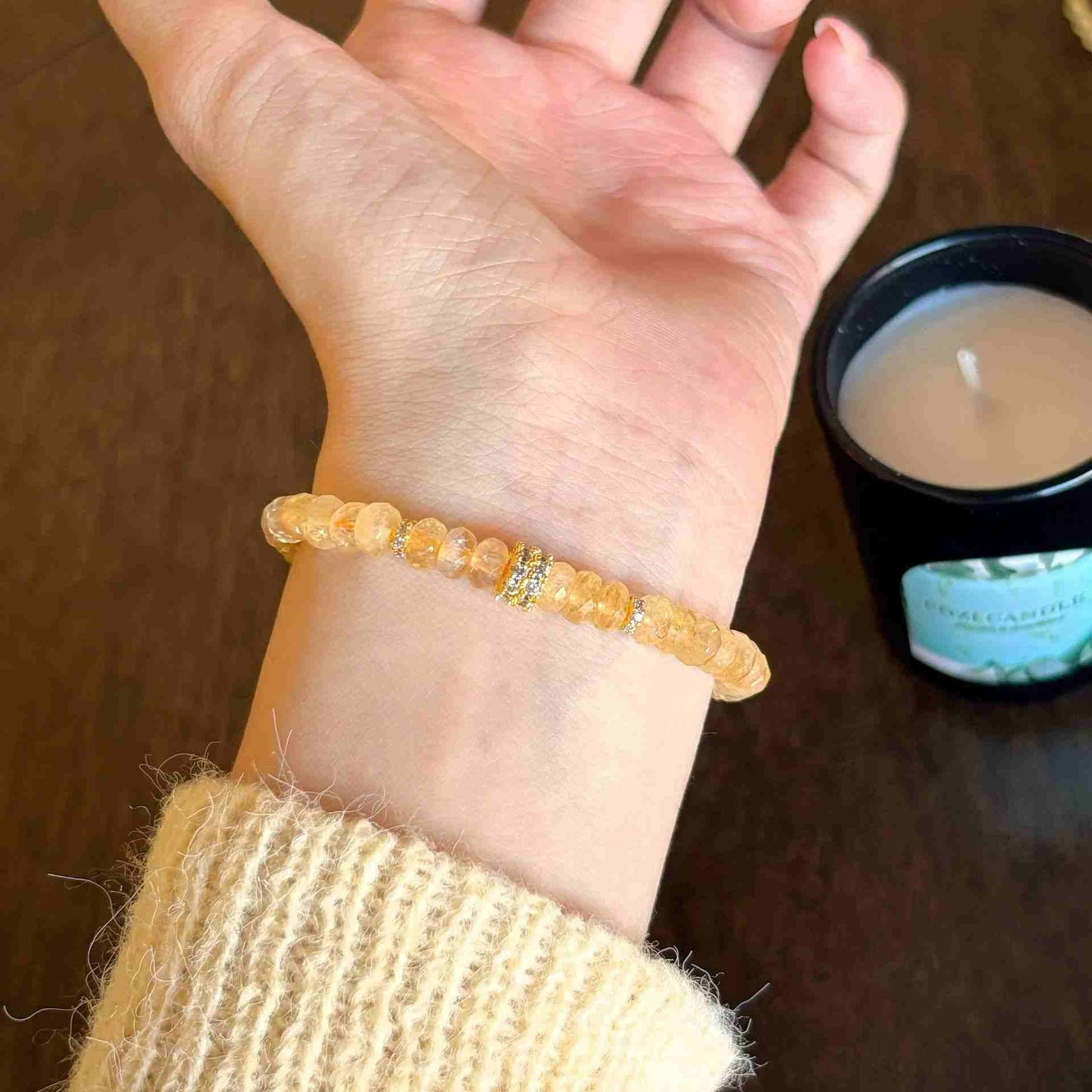 FACETED NATURAL CITRINE BRACELET