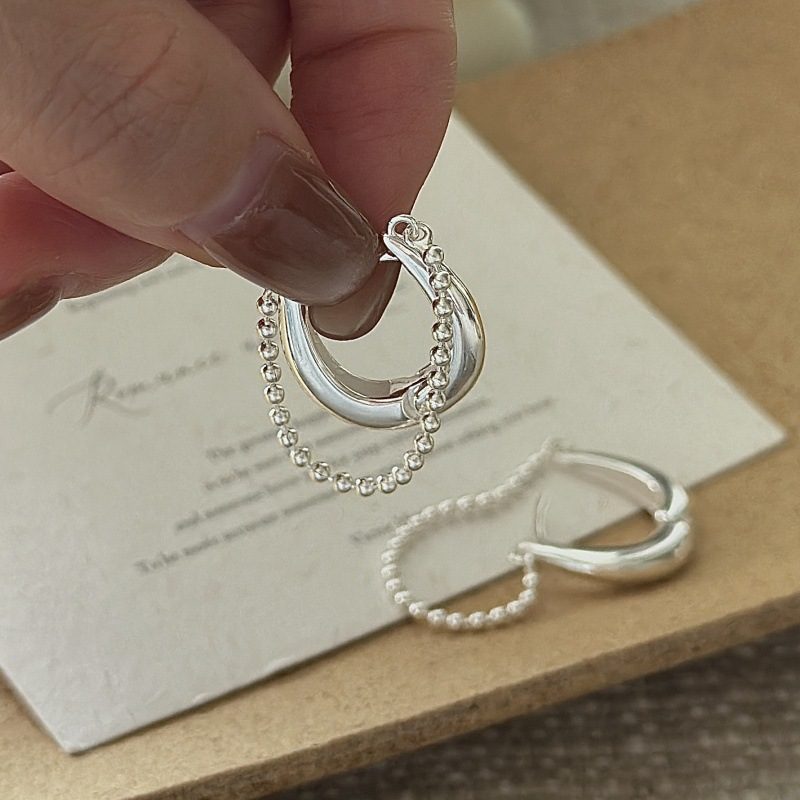 STERLING SILVER TASSEL EAR CLIPS