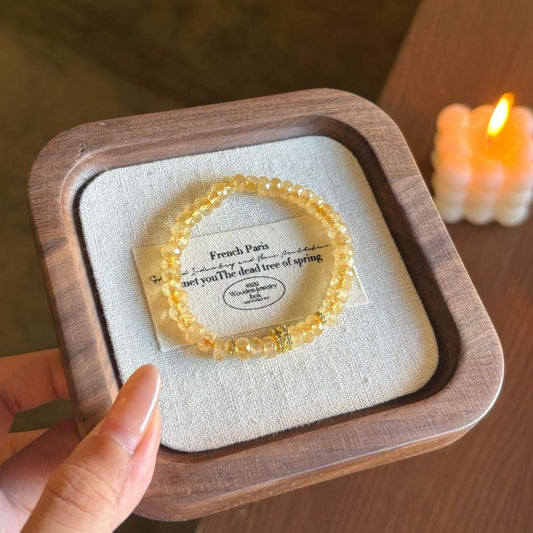 FACETED NATURAL CITRINE BRACELET