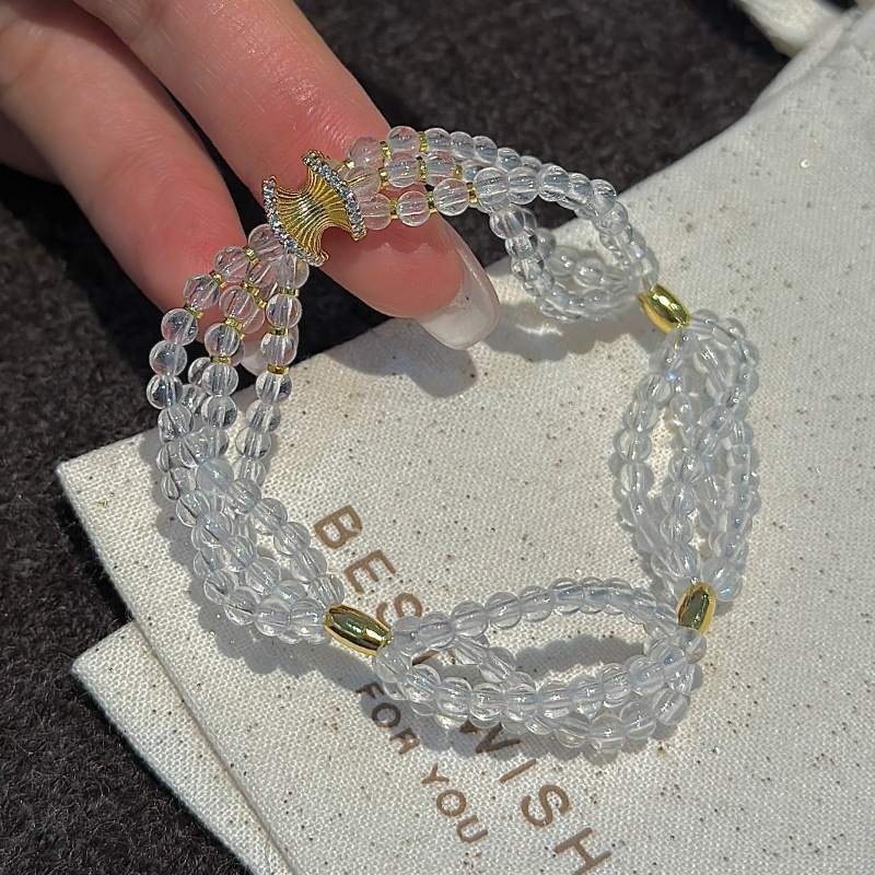 HOURGLASS HARMONY WHITE CRYSTAL BRACELET