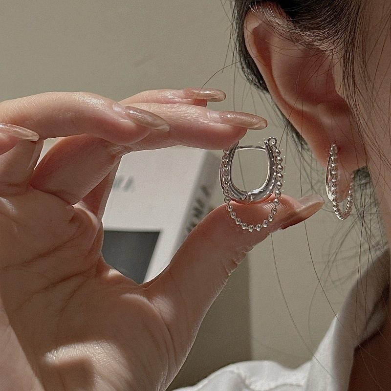 STERLING SILVER TASSEL EAR CLIPS