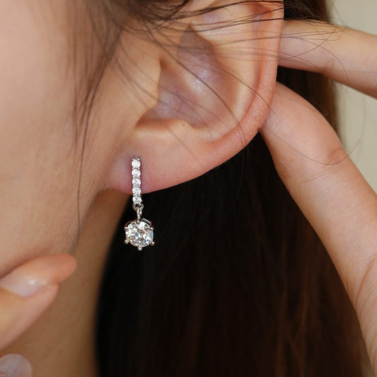 STELLAR LINE DROP EARRINGS