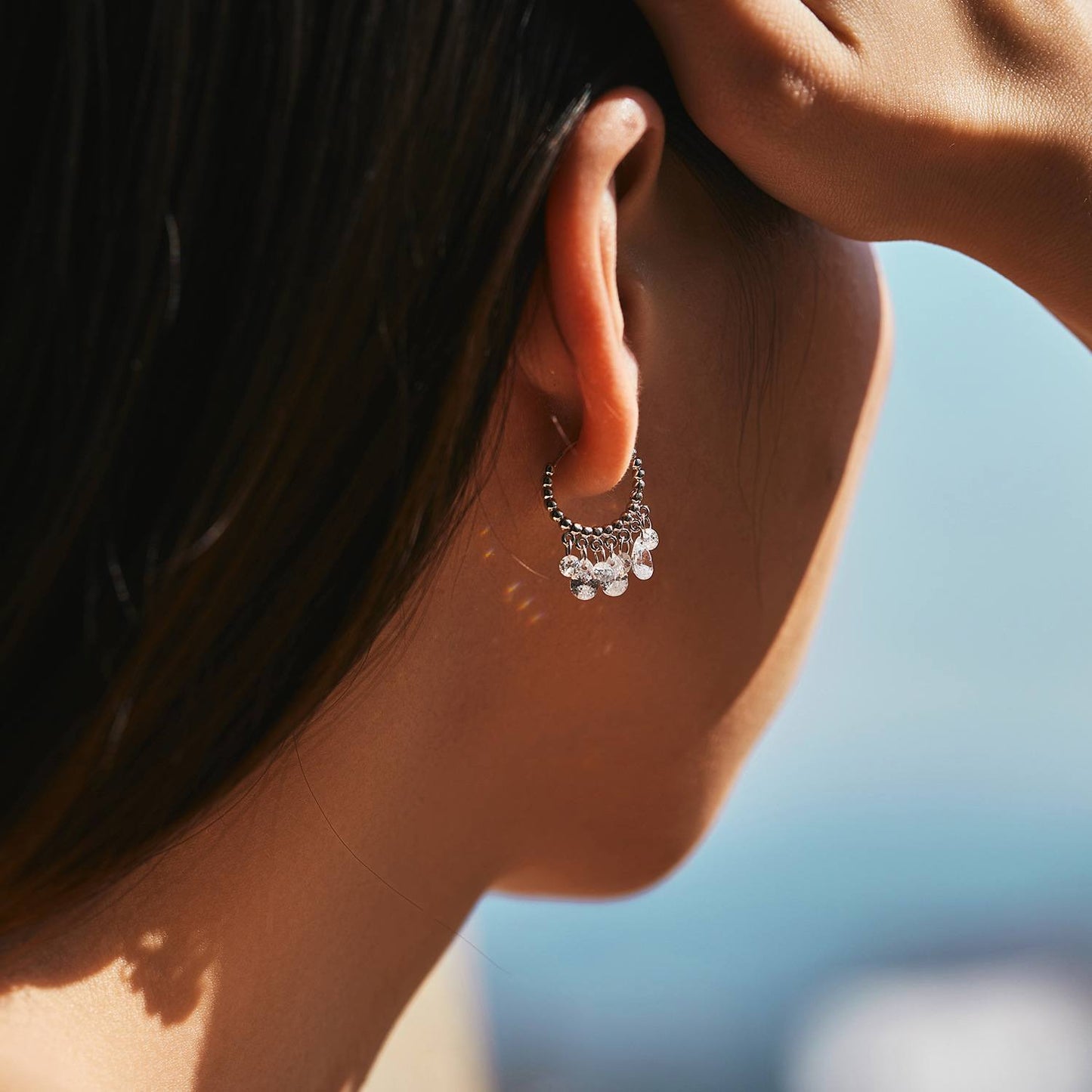 TEARDROP TASSEL EAR CUFF