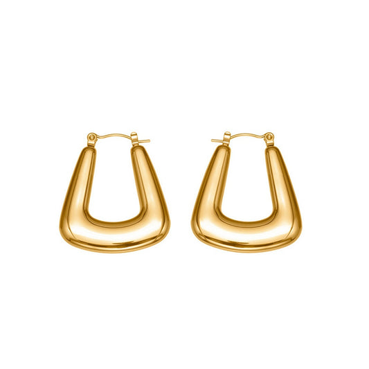 GEOMETRIC U-SHAPED EARRINGS