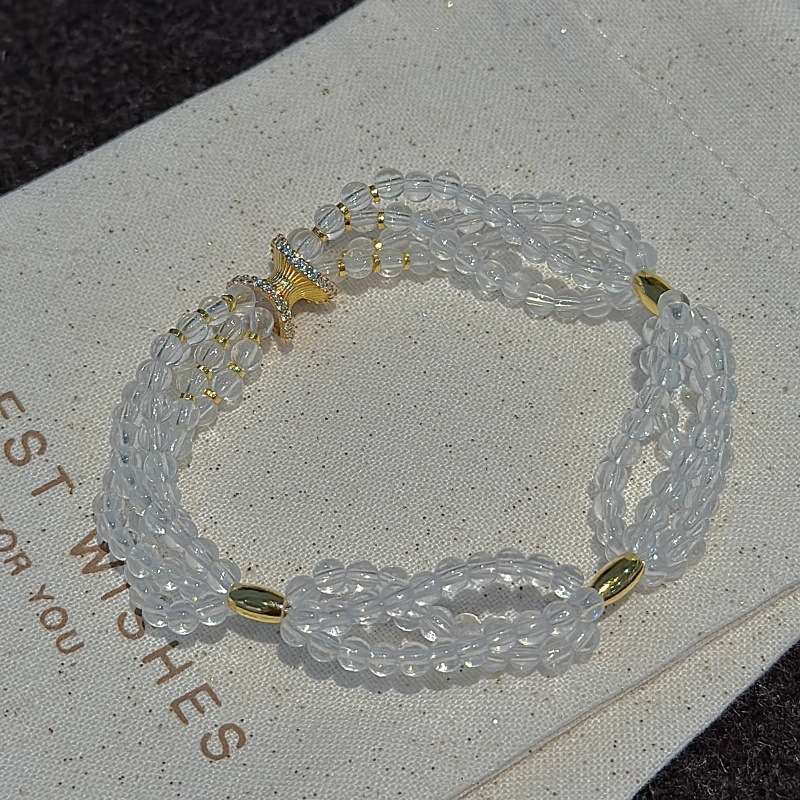 HOURGLASS HARMONY WHITE CRYSTAL BRACELET