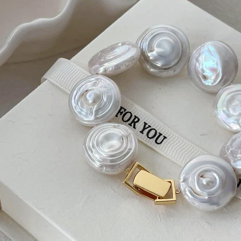 HALO BAROQUE PEARL BRACELET