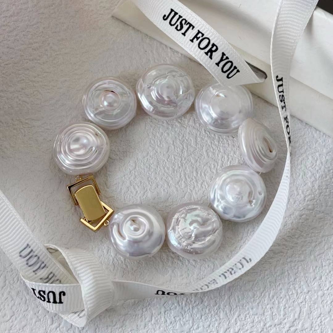 HALO BAROQUE PEARL BRACELET